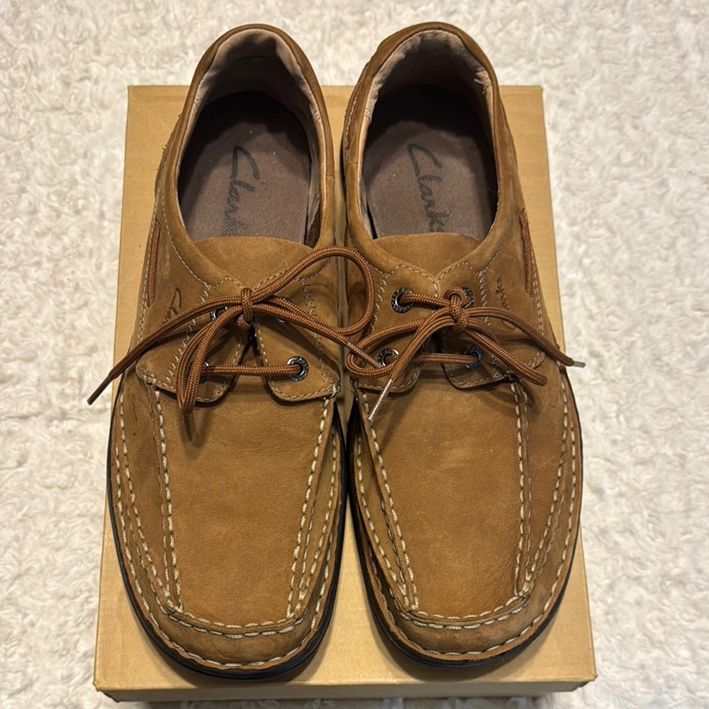 Clarks Men's Tan Leather Shoes